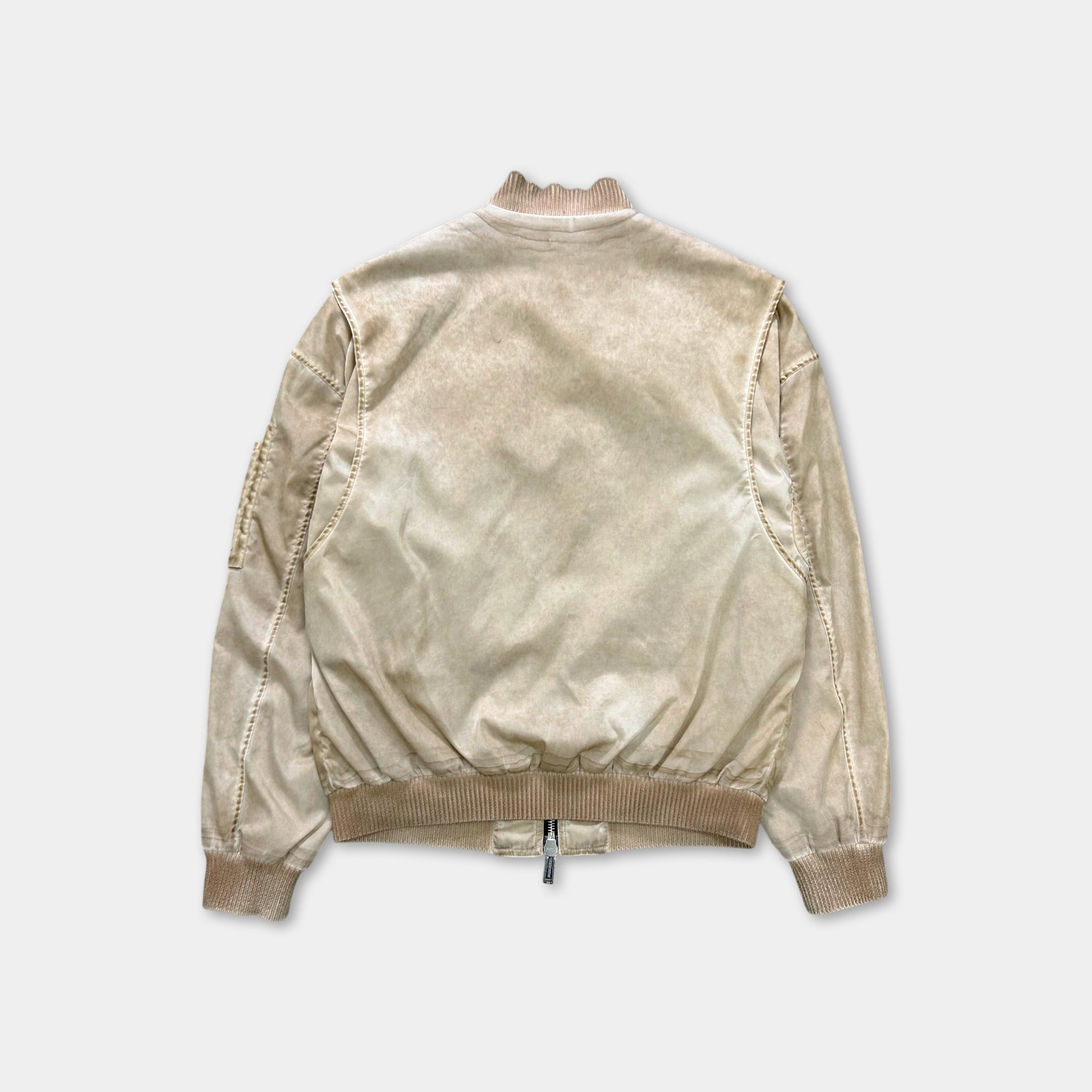 Dsquared2 Nylon Beige Utilitarian Bomber