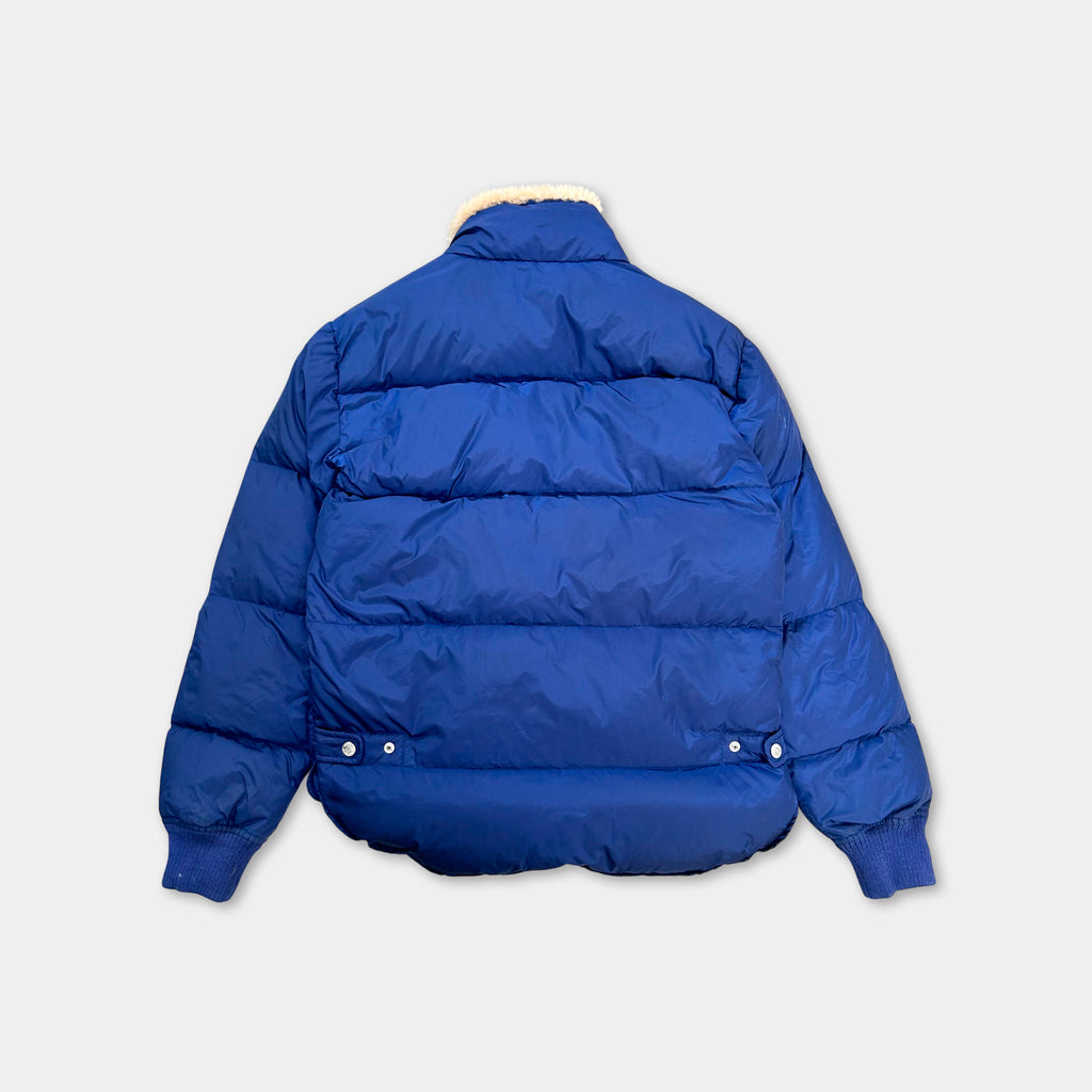 Dsquared2 Neck Fur Royal Blue Coat