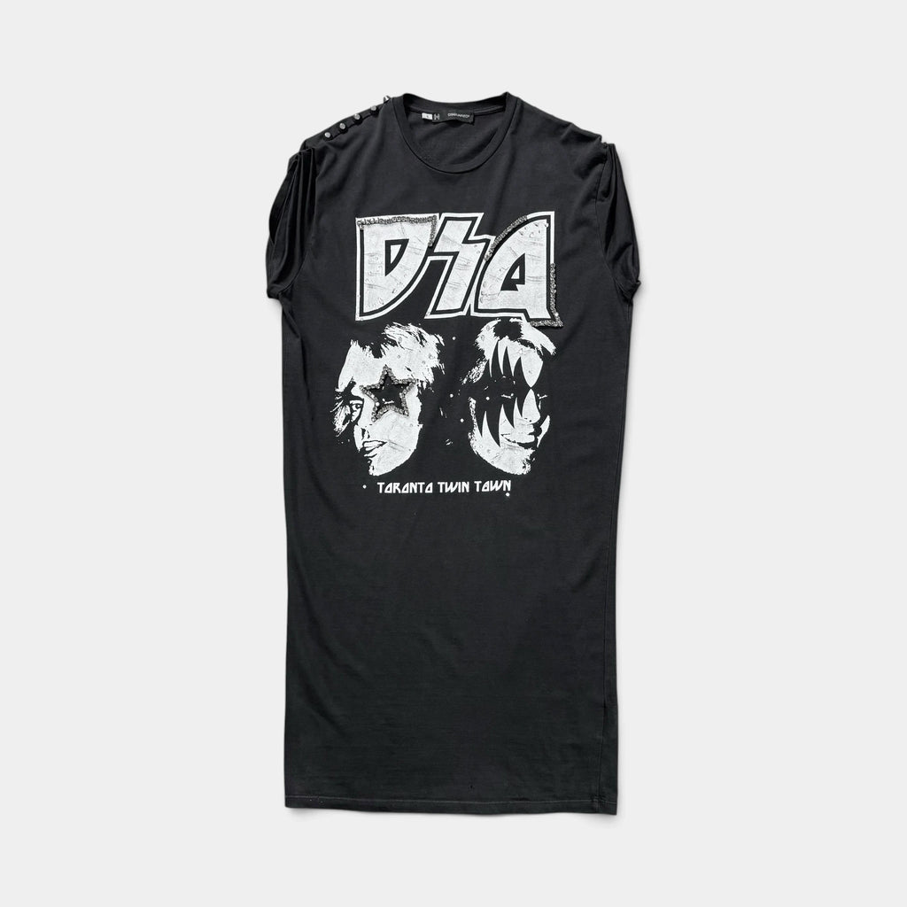 DSquared2 'Toronto Twin Town' Rock Graphic Sleeveless Long T-shirt