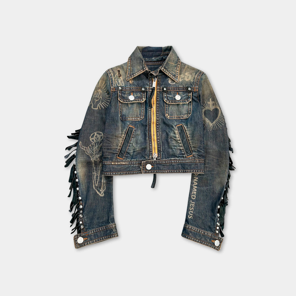 Dsquared2 FW2005 Runway Jesus Lord Cowboy Denim Jacket