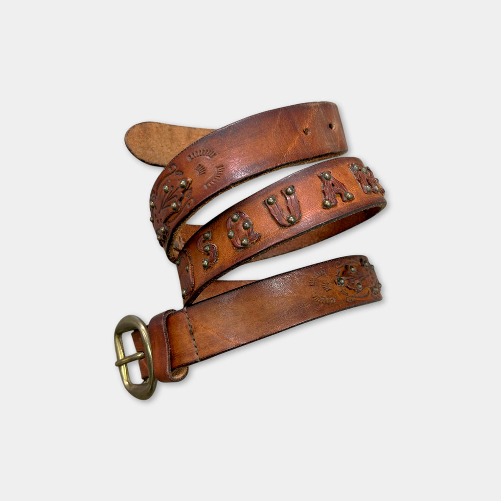 Dsquared2 Western Brown Leather Belt