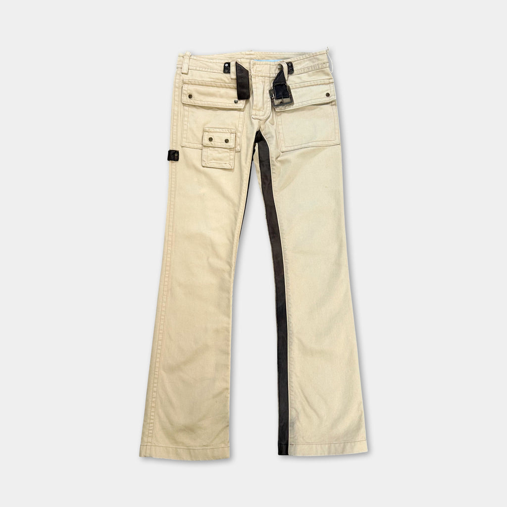 Dsquared2 Flare Beige Cargo Pants