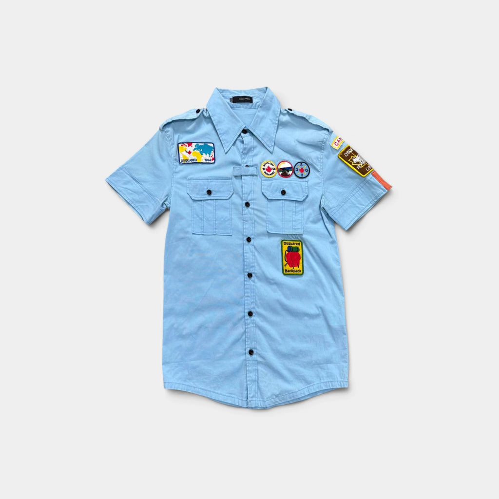 Dsquared2 SS04 "Boy Scout" Cargo Blue Shirt