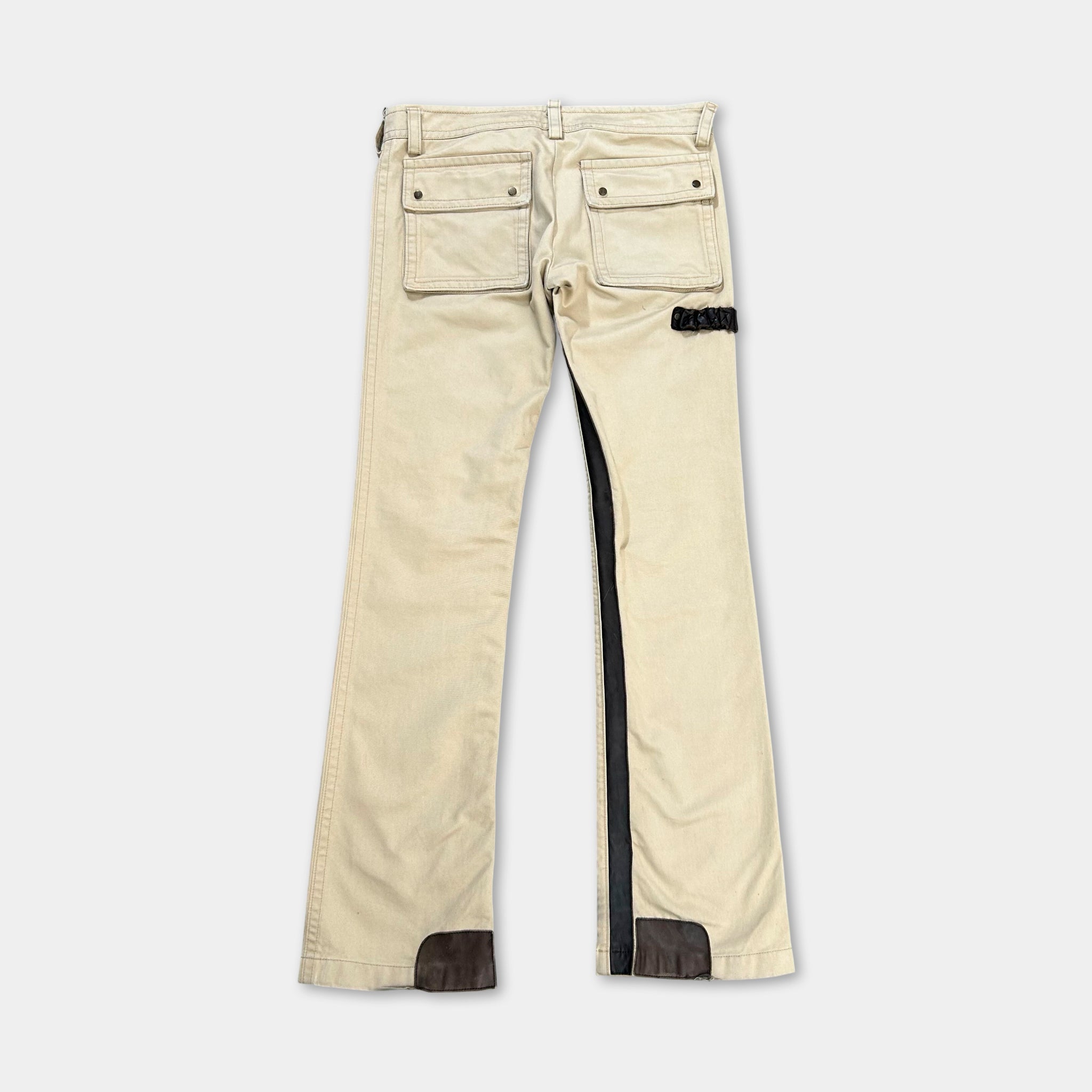 Dsquared2 Flare Beige Cargo Pants