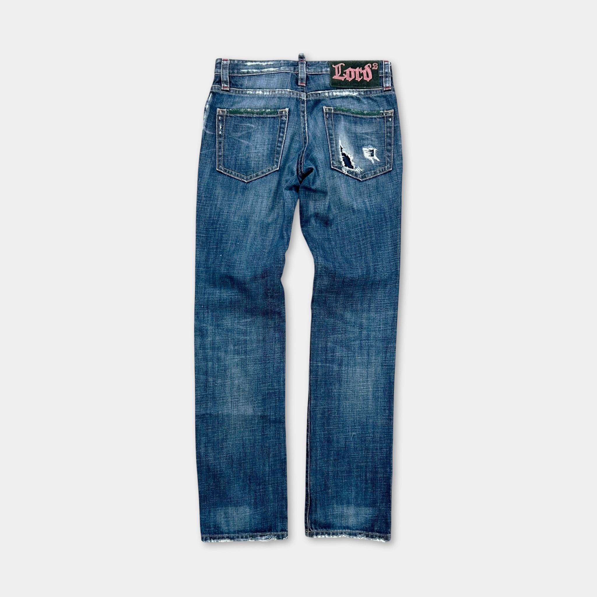 Dsquared2 "Lord2" Straight Leg Denim Pants