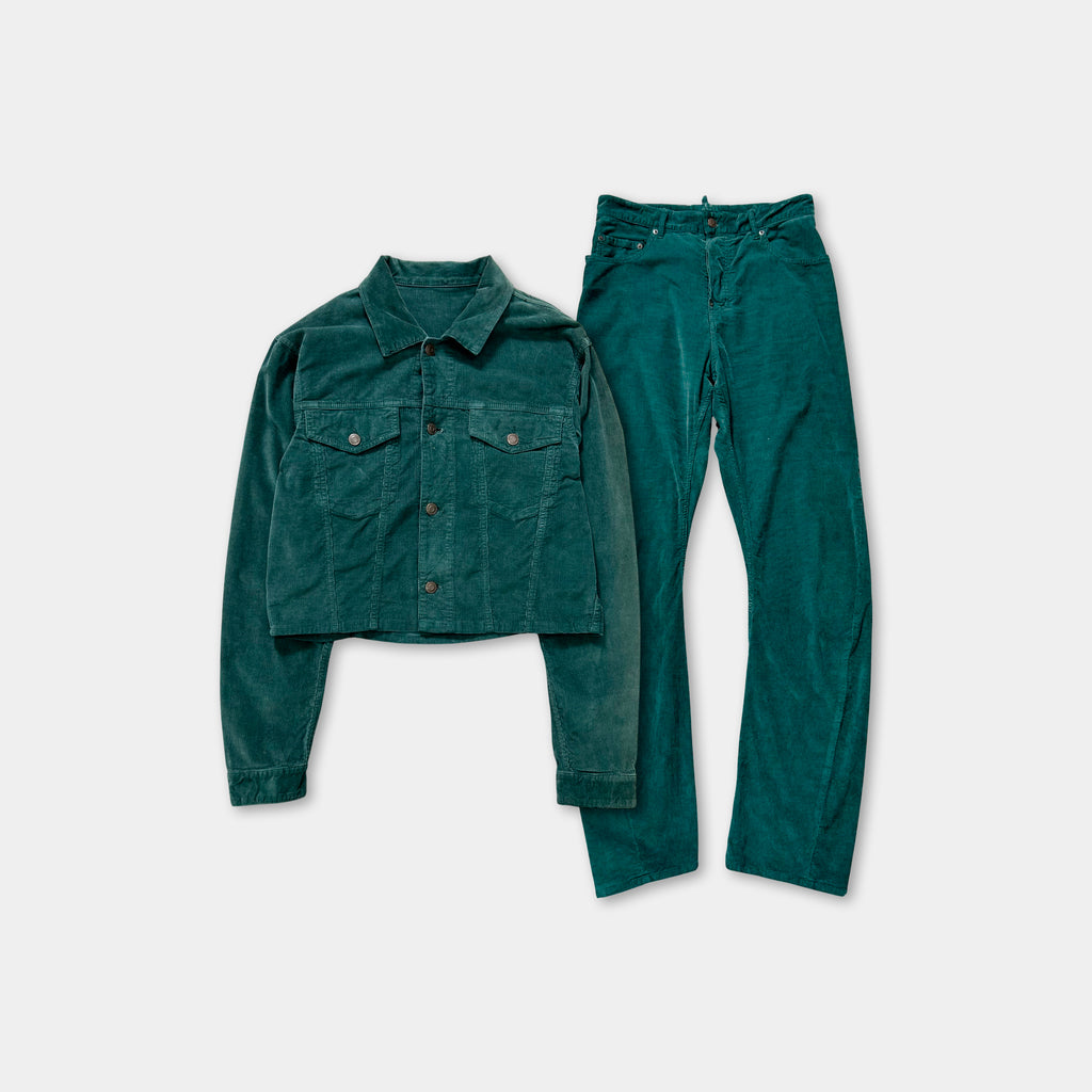 Dsquared2 Green Corduroy Set