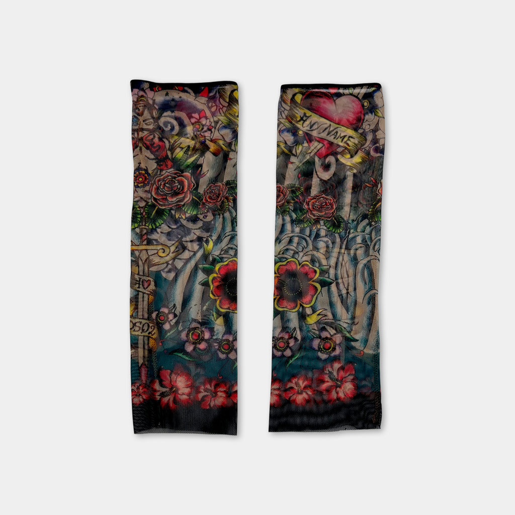 Dsquared2 "Tattoo" Print Mesh Arm Sleeve