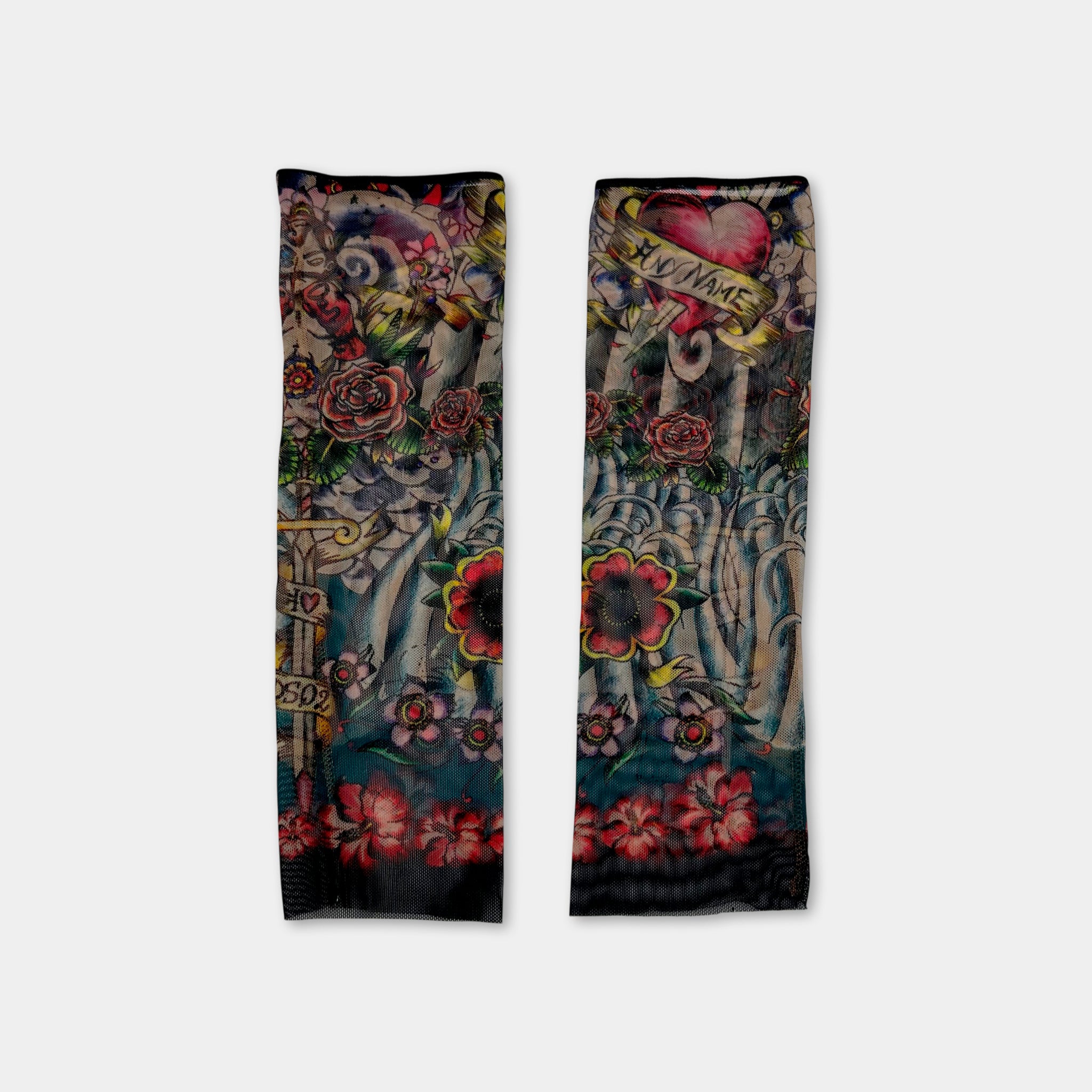 Dsquared2 "Tattoo" Print Mesh Arm Sleeve