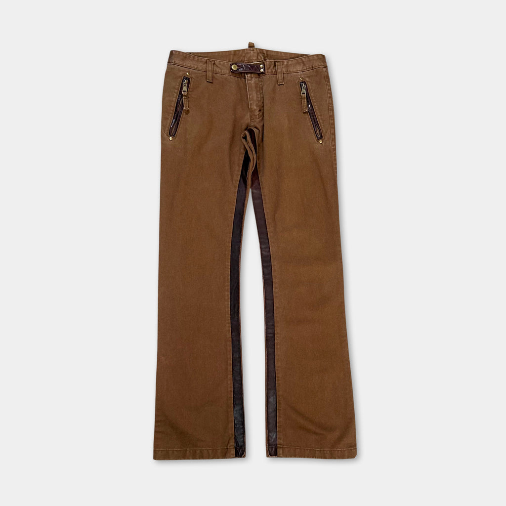 Dsquared2 Brown Flare Pants