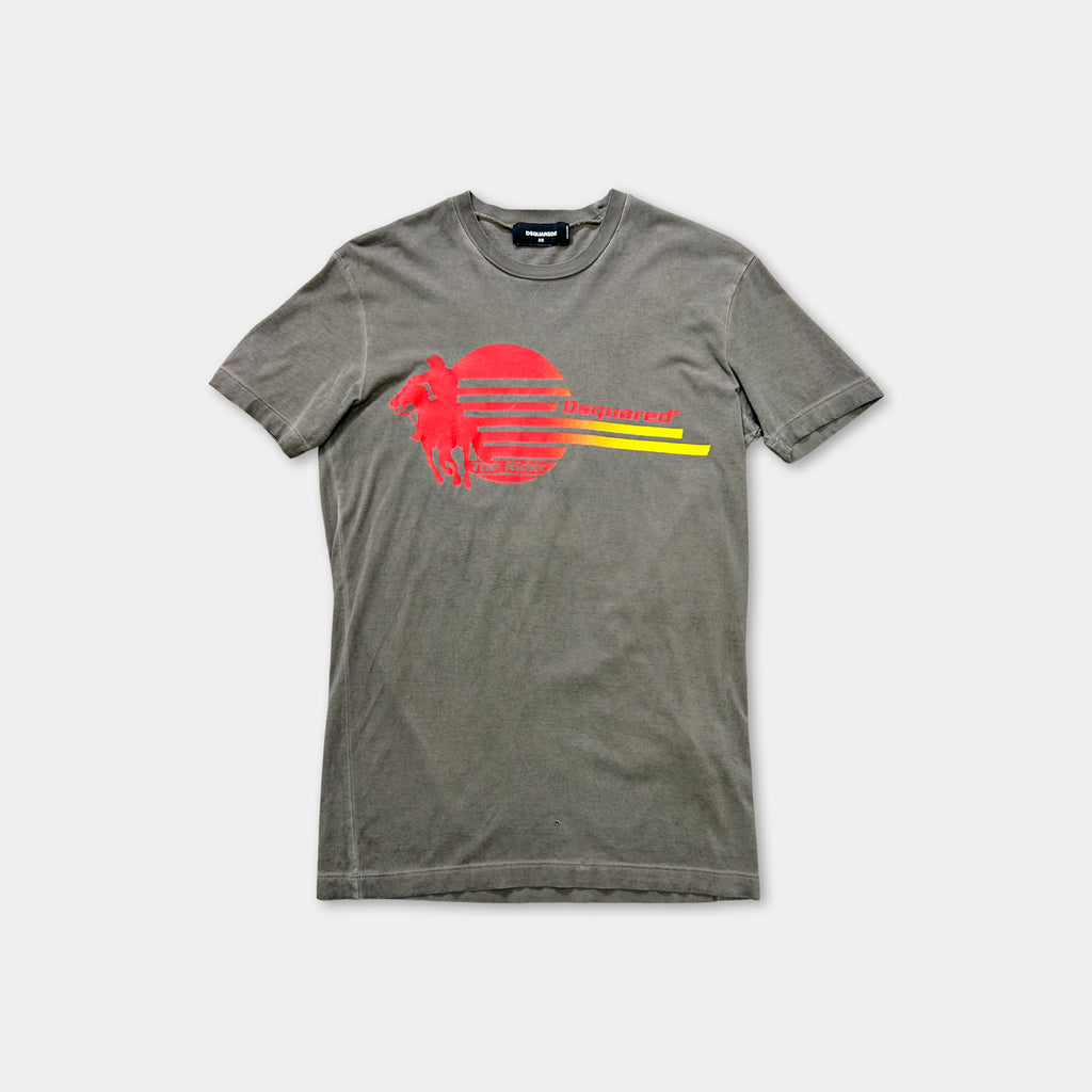 Dsquared2 Western Graphic Grey T-Shirt