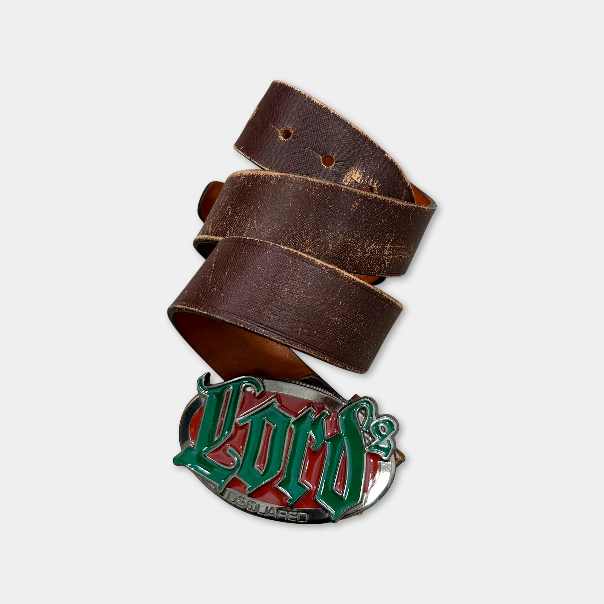 Dsquared2 "Lord2" Enamel Buckle Belt