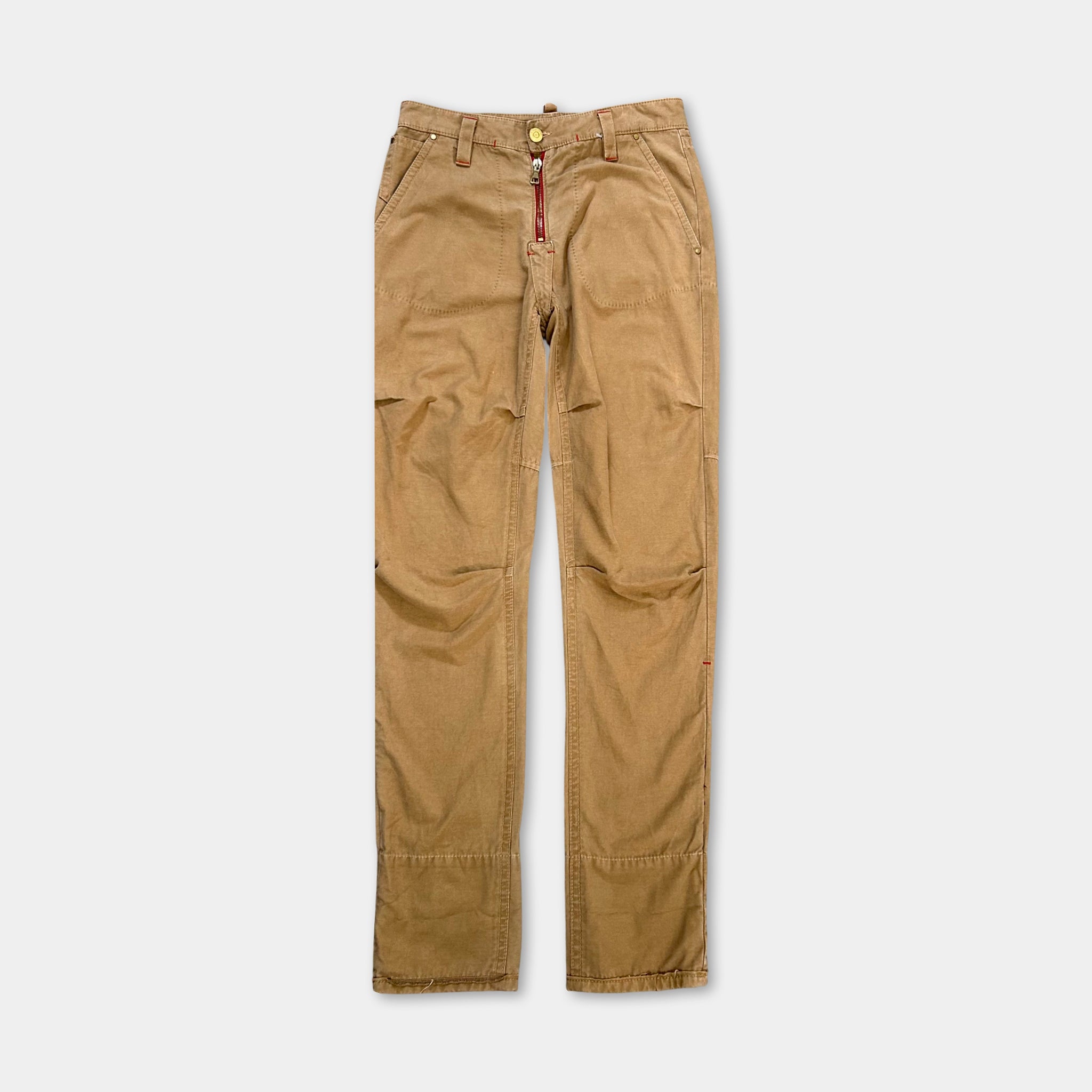 Dsquared2 AC/DC 2000s Beige Pants