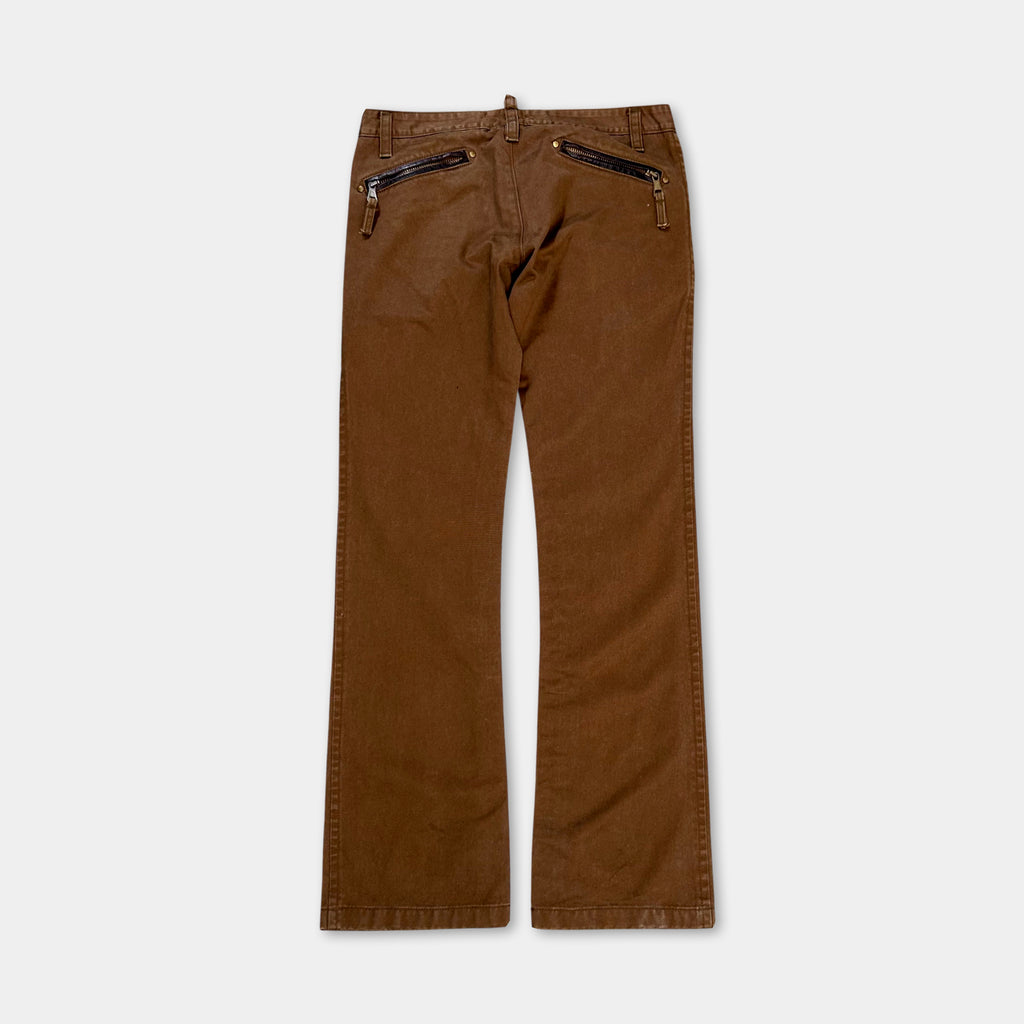 Dsquared2 Brown Flare Pants