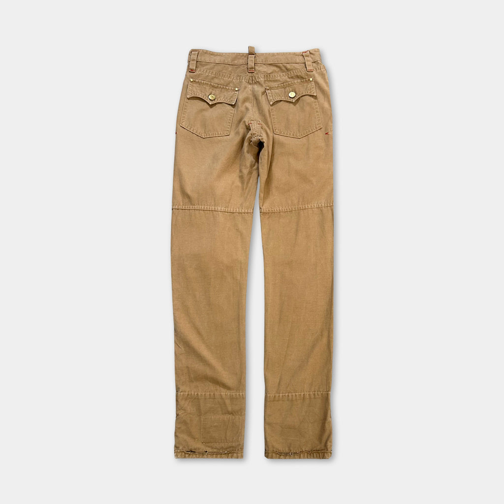 Dsquared2 AC/DC 2000s Beige Pants