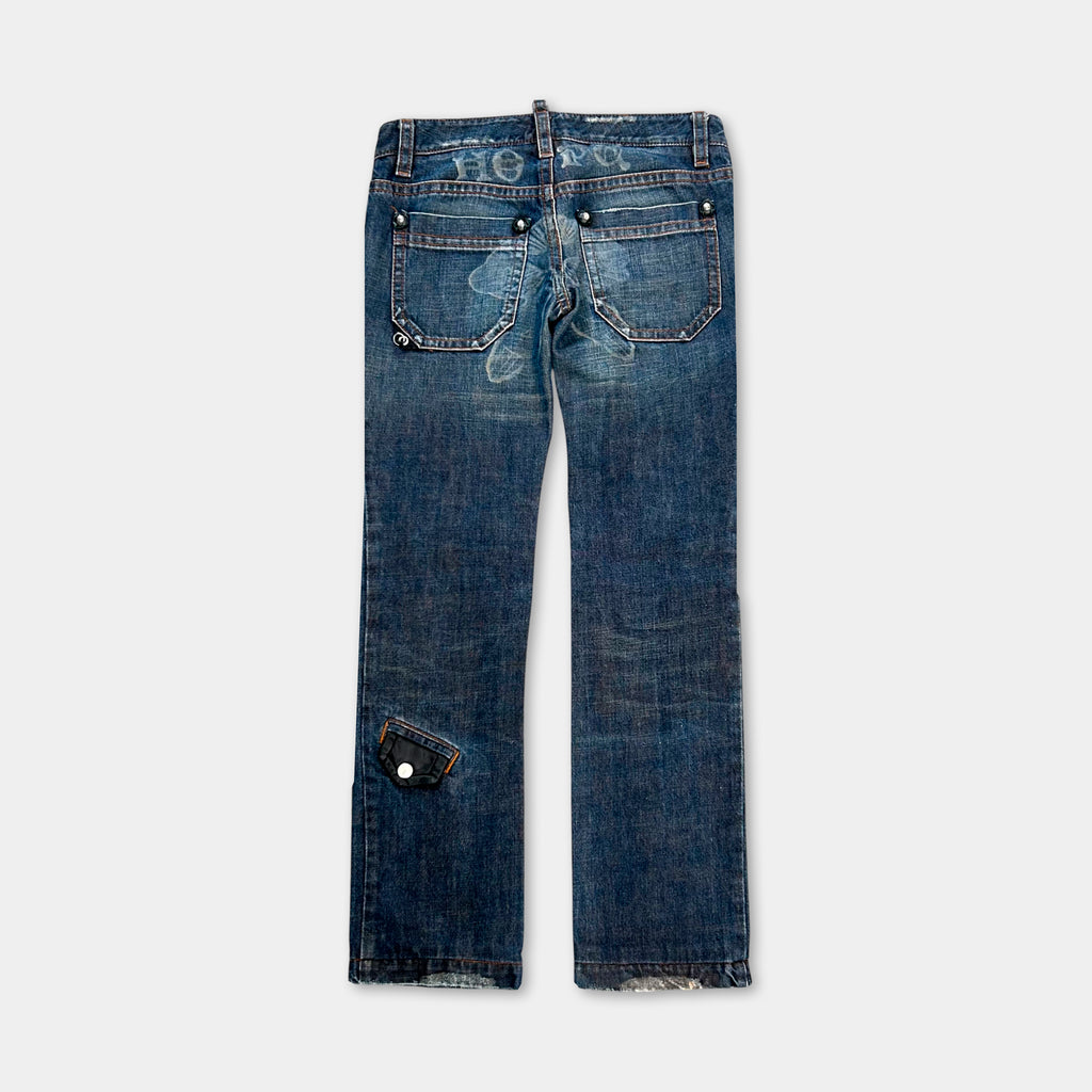 Dsquared2 FW2005 "I Love Jesus" Patchwork Denim
