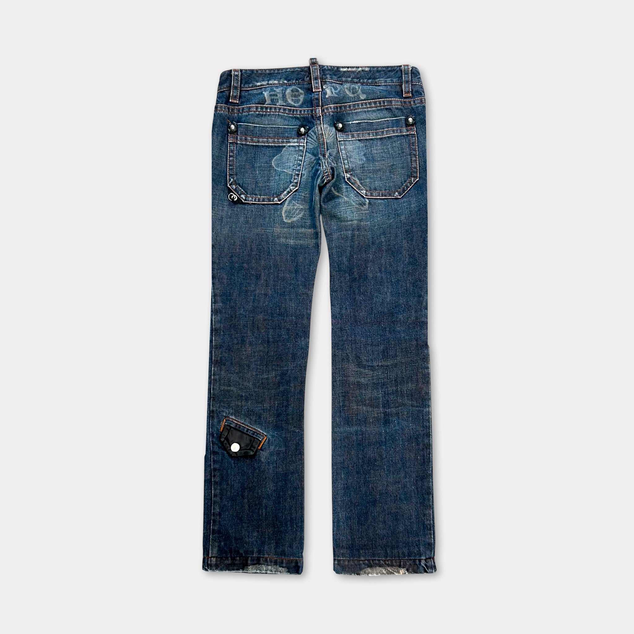 Dsquared2 FW2005 "I Love Jesus" Patchwork Denim