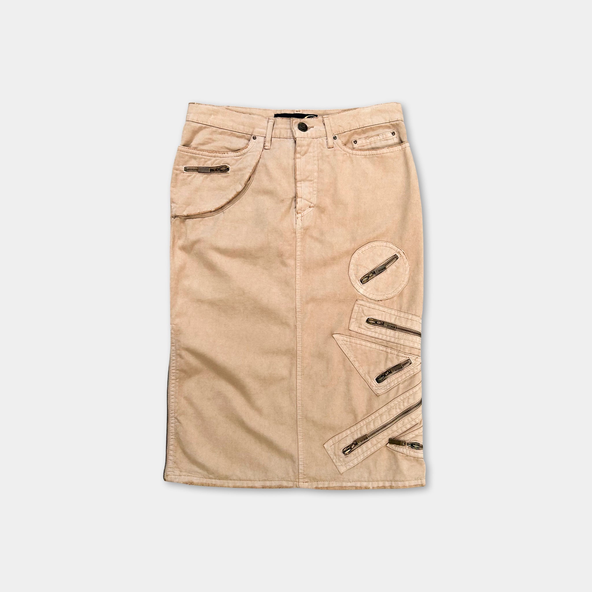 Cavalli Vintage Multi-pocket Skirt