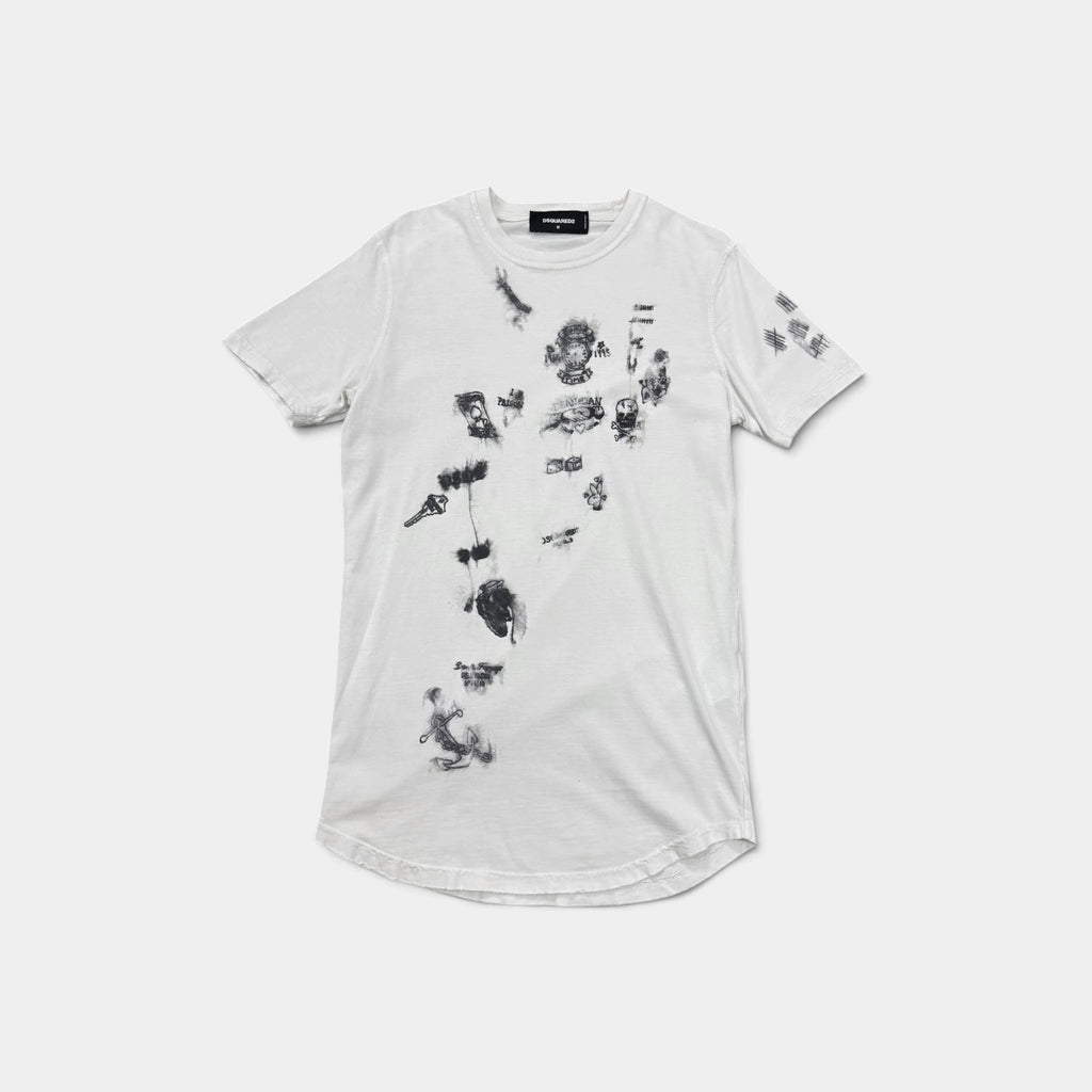 Dsquared2 SS17 Tattoo Flash Graphic T-Shirt