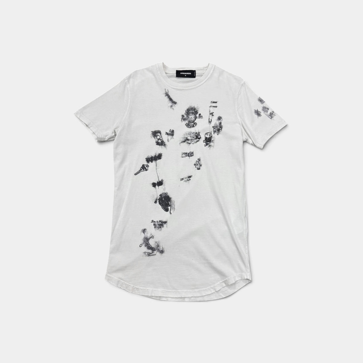 Dsquared2 SS17 Tattoo Flash Graphic T-Shirt