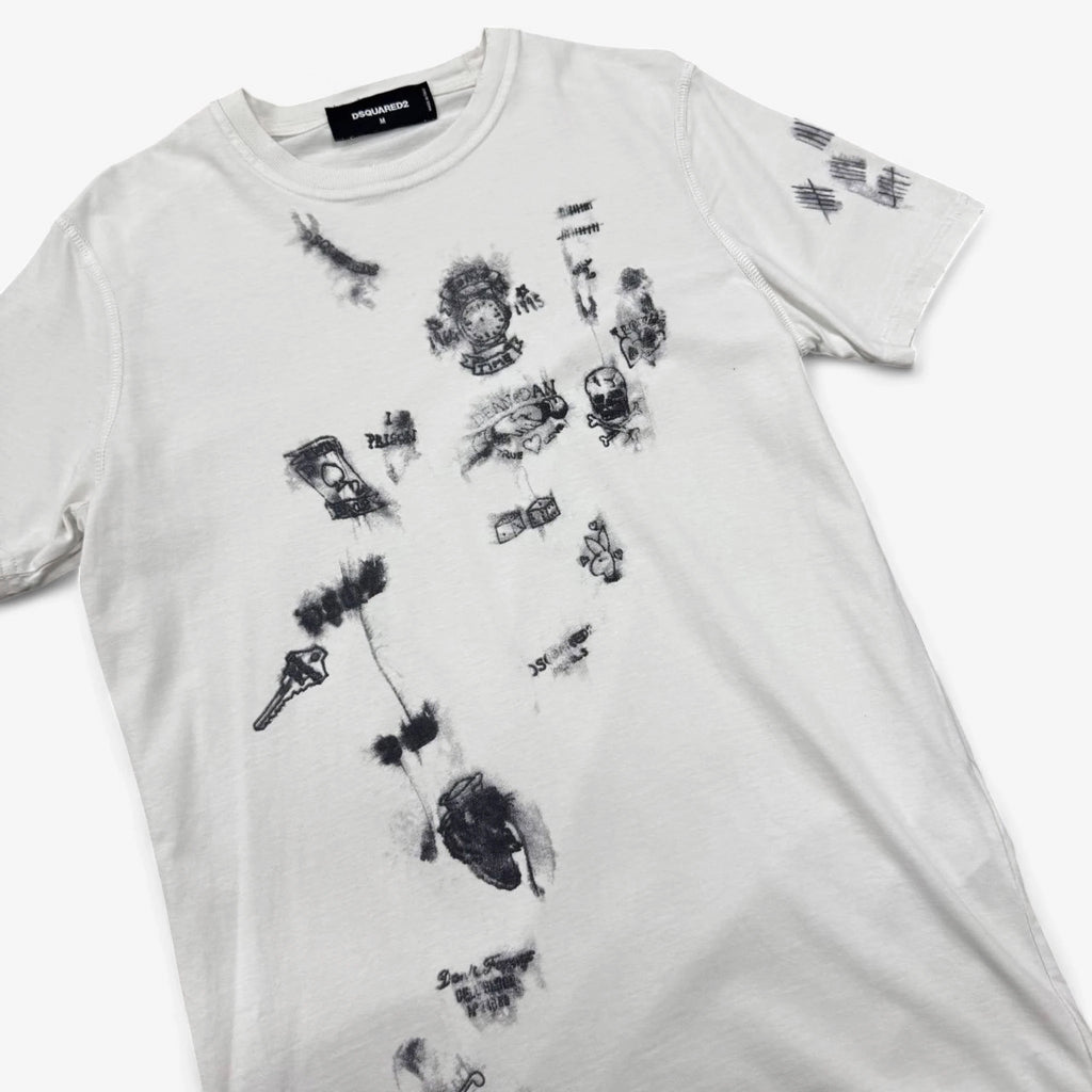 Dsquared2 SS17 Tattoo Flash Graphic T-Shirt