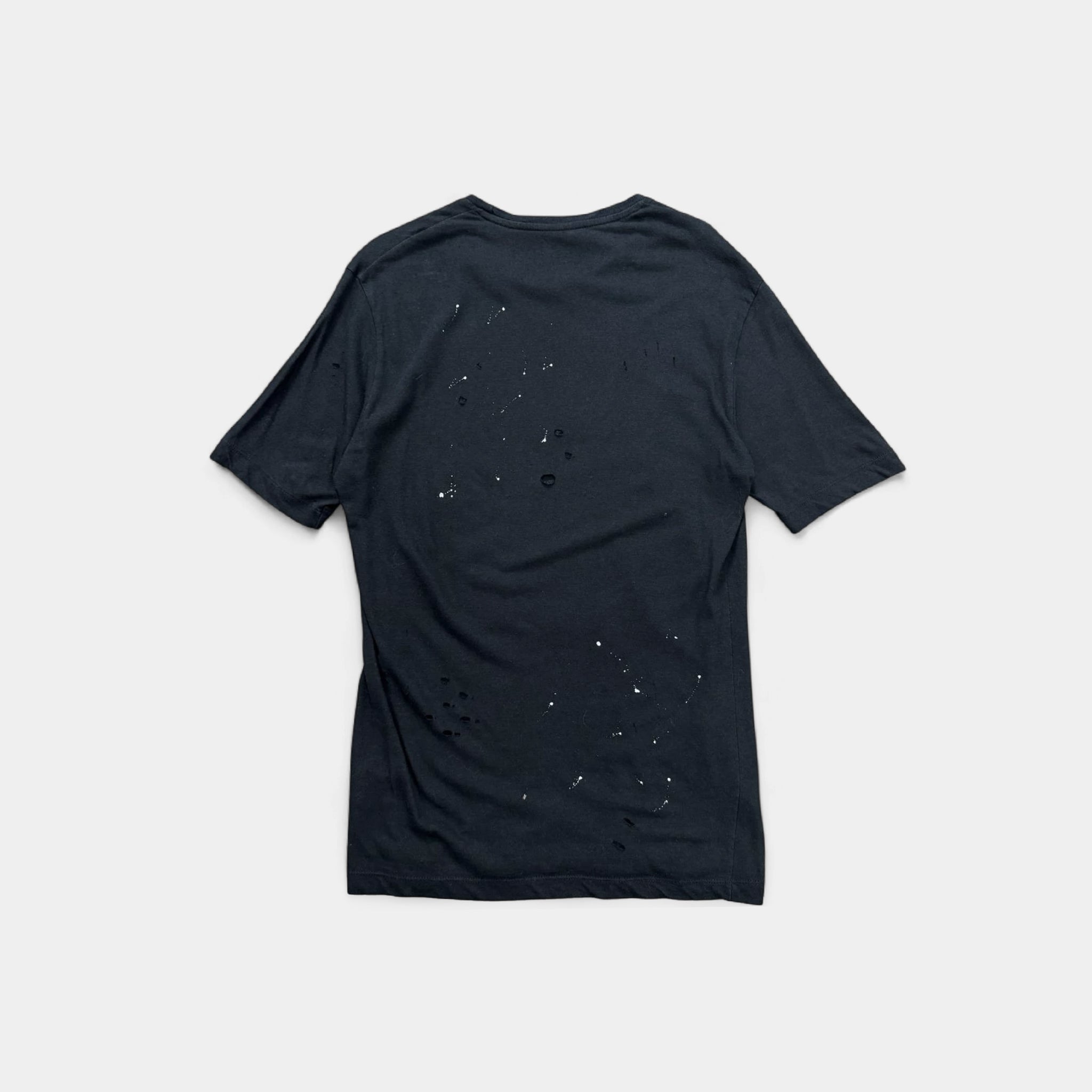 Dsquared2 Distressed Rock-Inspired Black Graphic T-Shirt