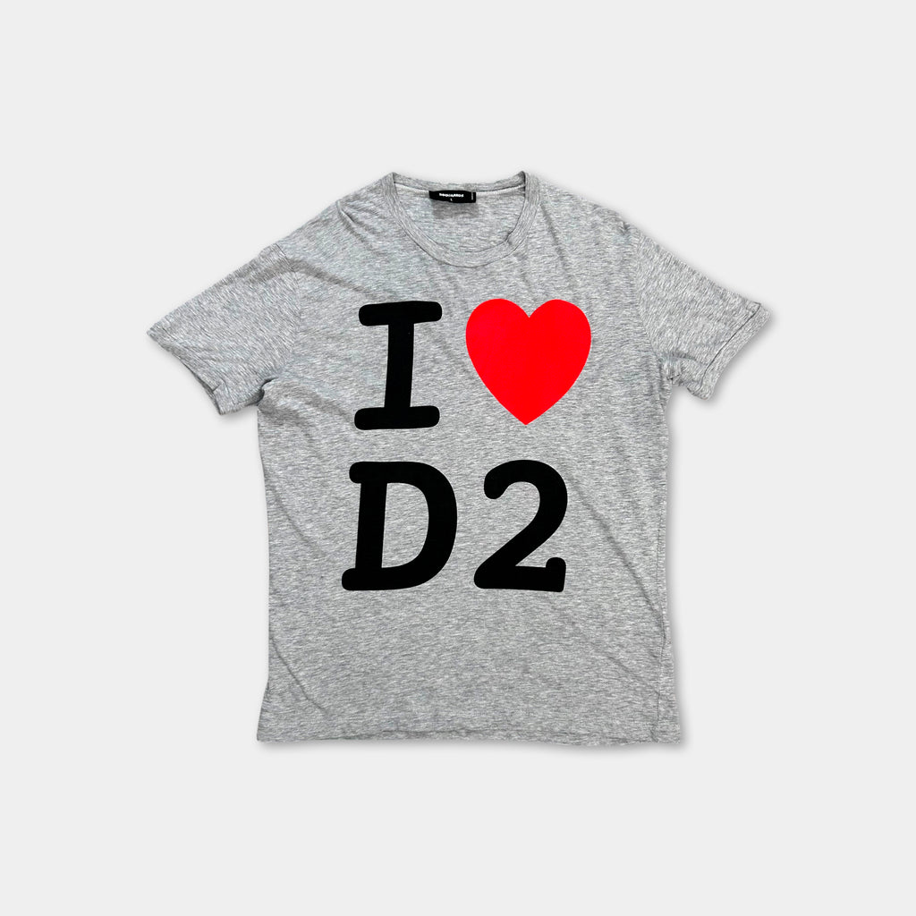 Dsquared2 2010s Graphic Grey T-Shirt