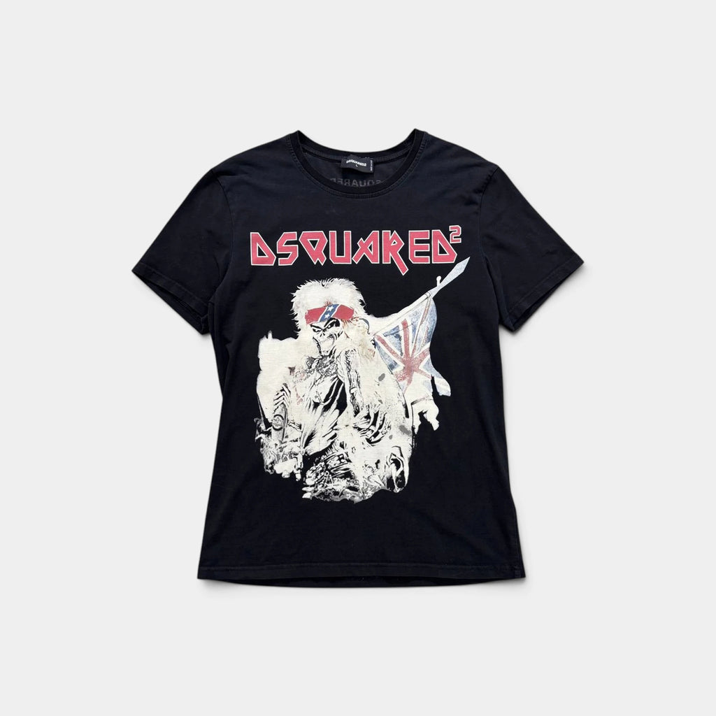 Dsquared2 Metal Rock Skeleton Graphic T-Shirt