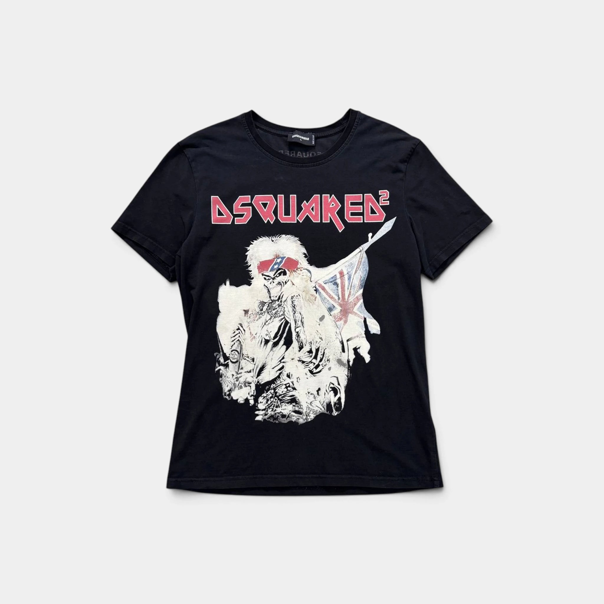 Dsquared2 Metal Rock Skeleton Graphic T-Shirt