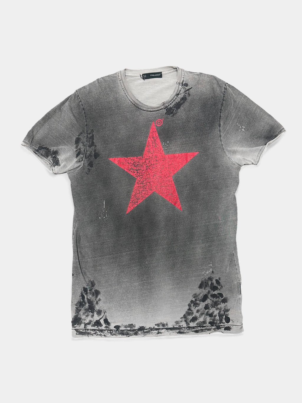 Dsquared2 2000's Star Print T-Shirt White
