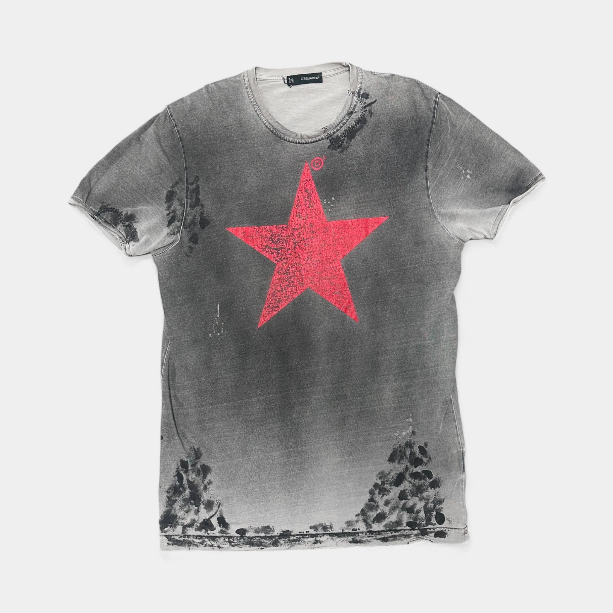 Dsquared2 2000's Star Print T-Shirt White