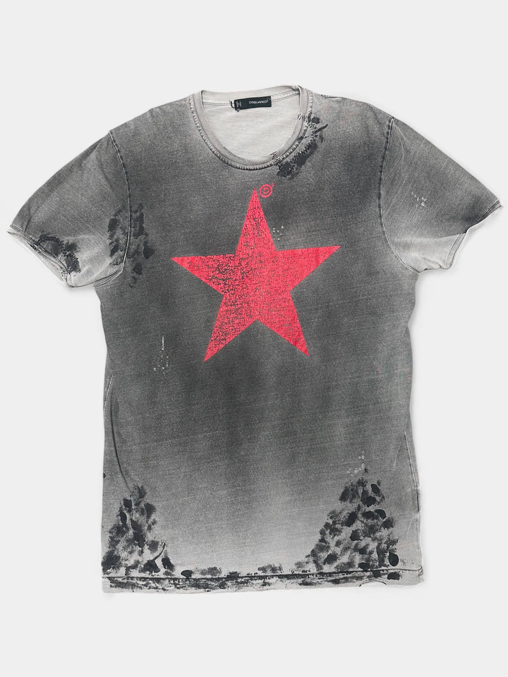 Dsquared2 2000's Star Print T-Shirt White