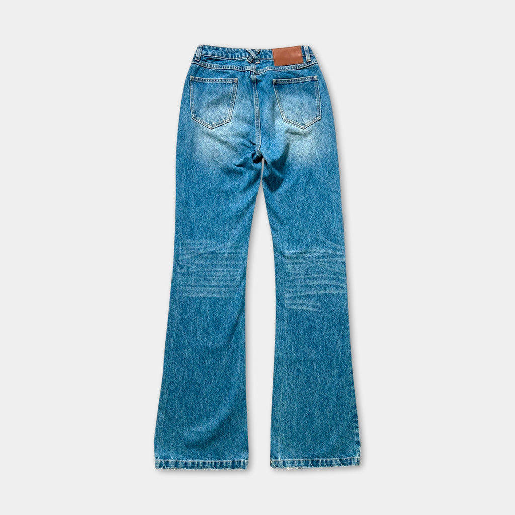 Fax Copy Express 2000's Blue Flared Jeans