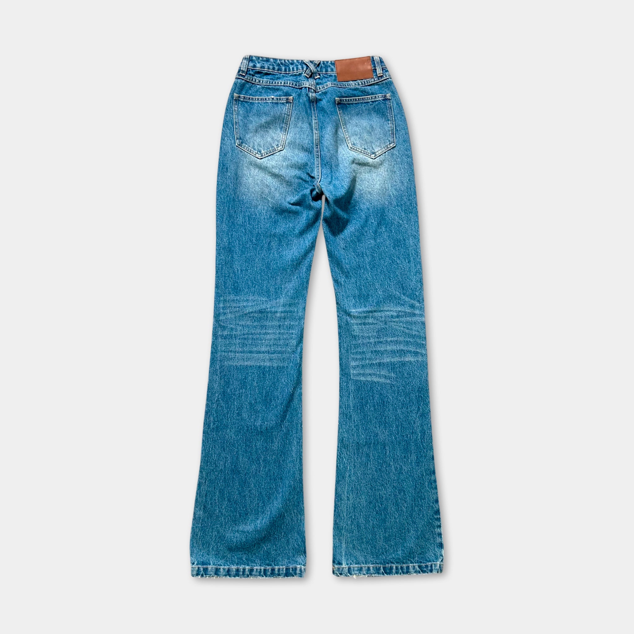 Fax Copy Express 2000's Blue Flared Jeans