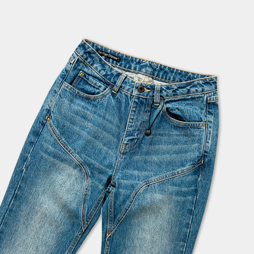 Fax Copy Express 2000's Blue Flared Jeans