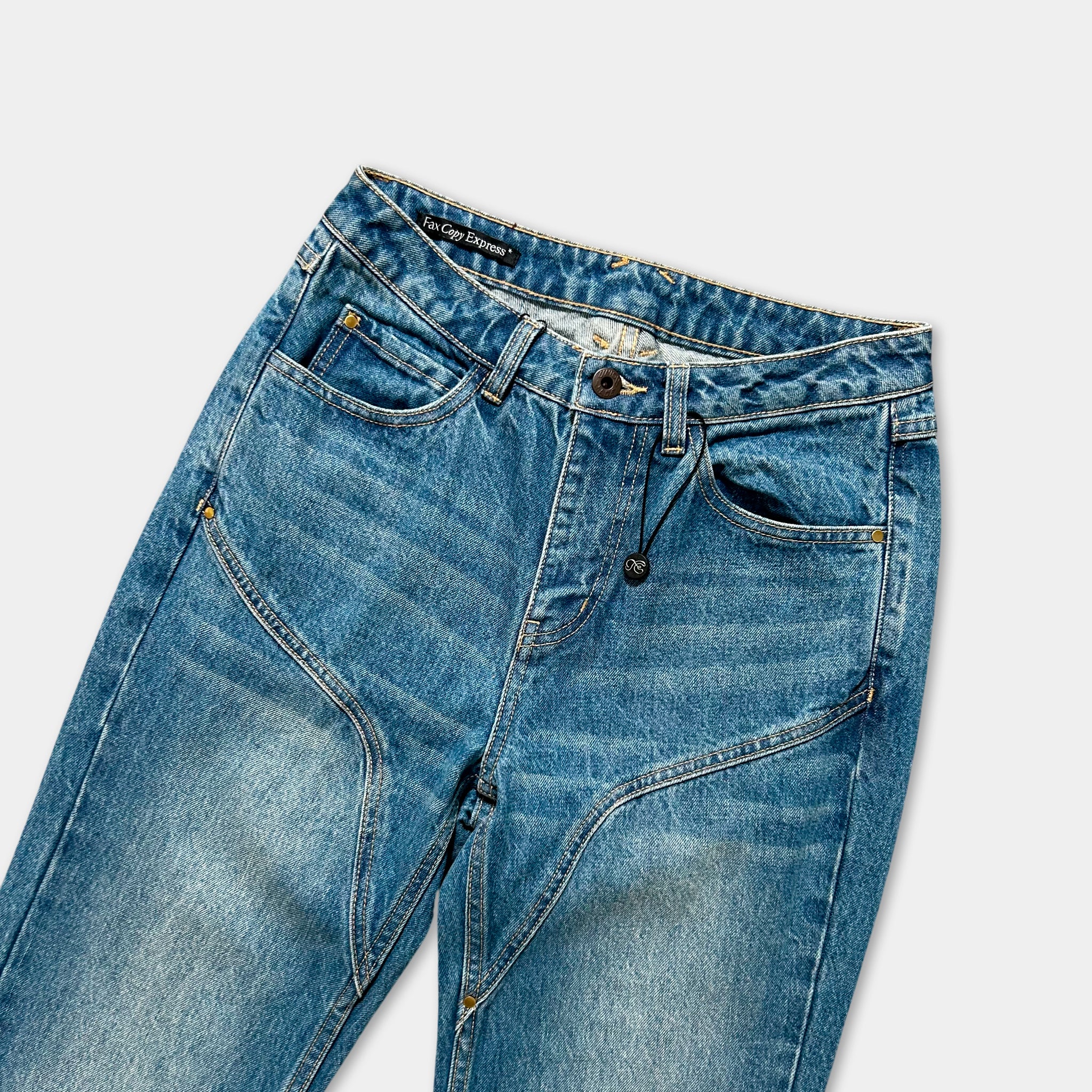 Fax Copy Express 2000's Blue Flared Jeans