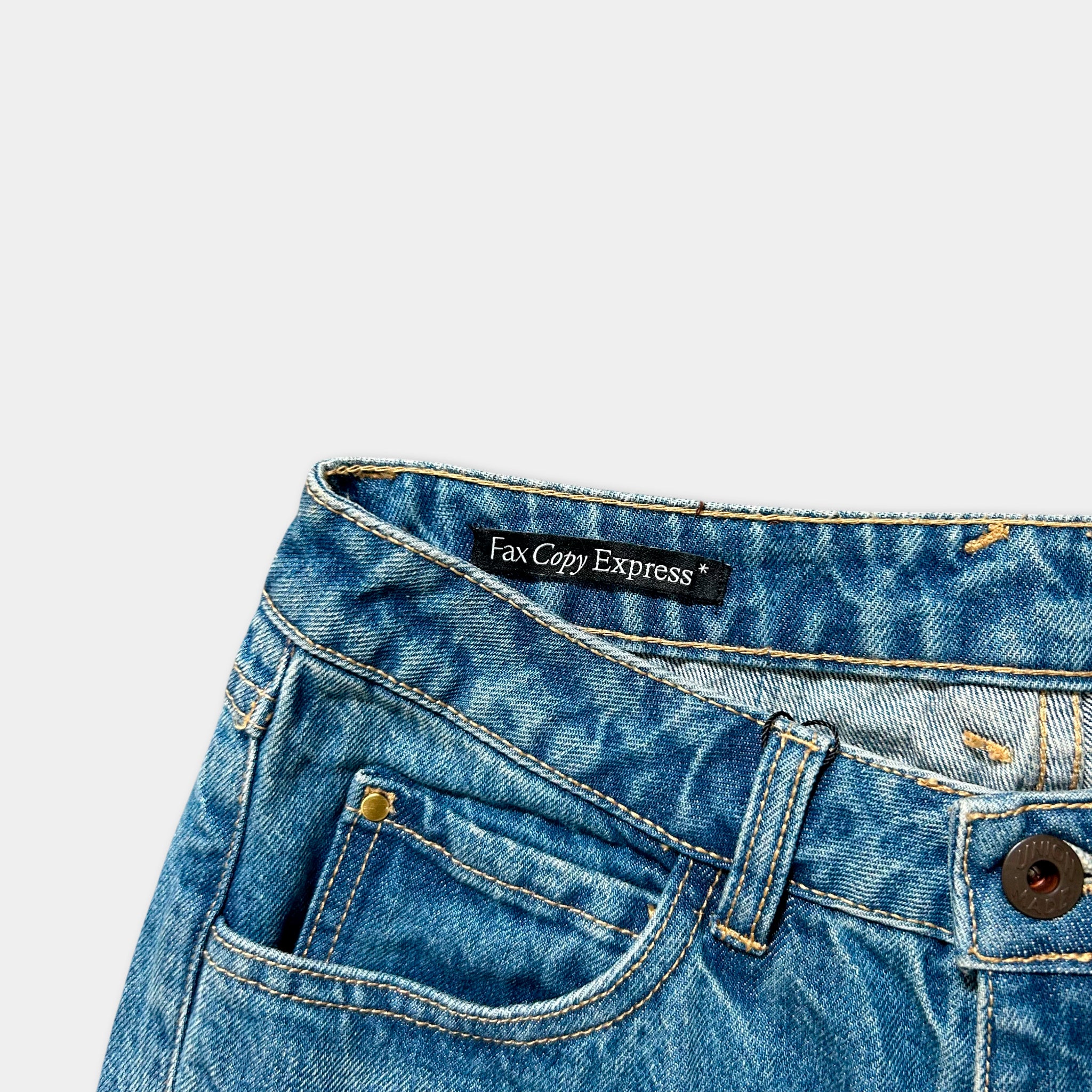Fax Copy Express 2000's Blue Flared Jeans