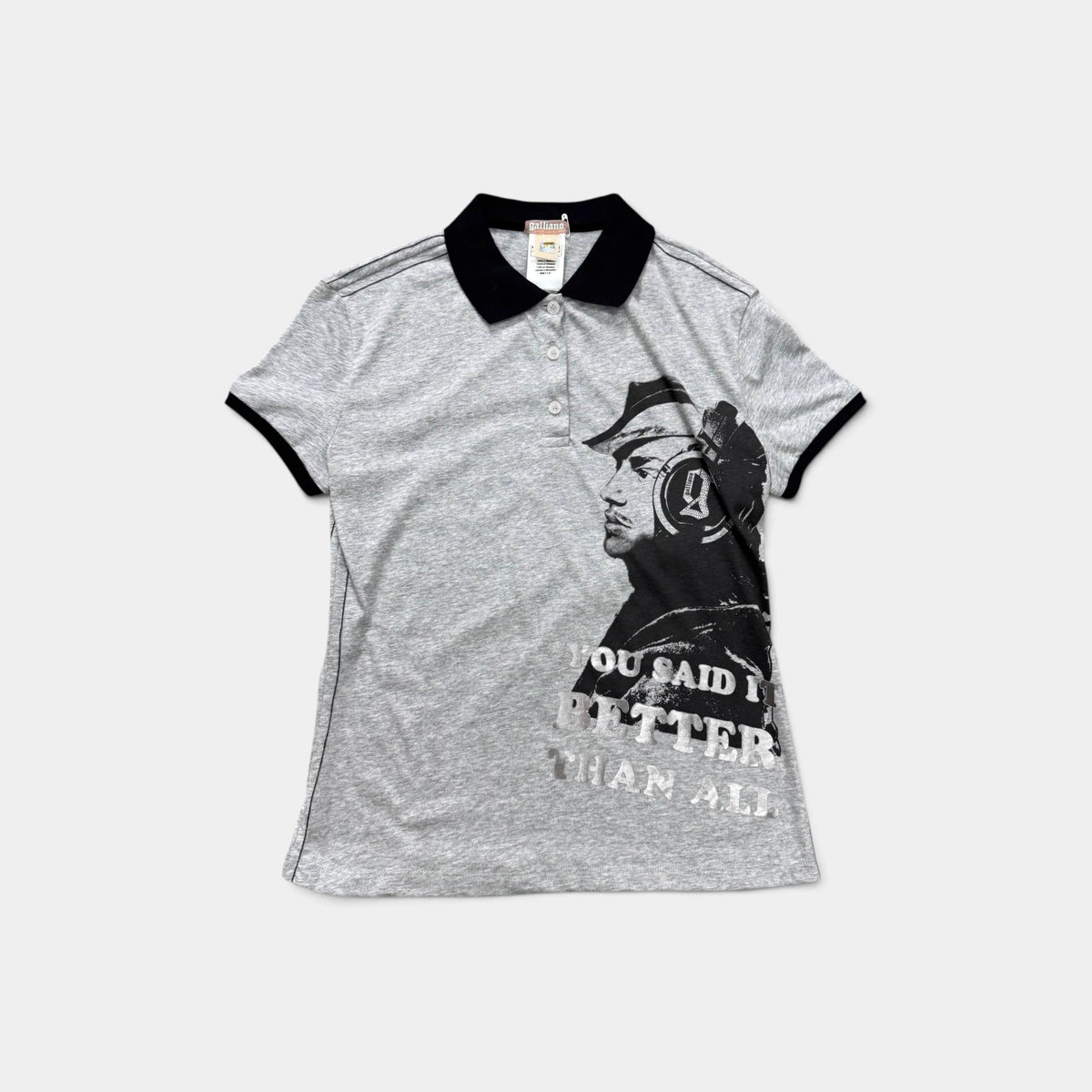 Galliano Self-Portrait Print Polo Shirt