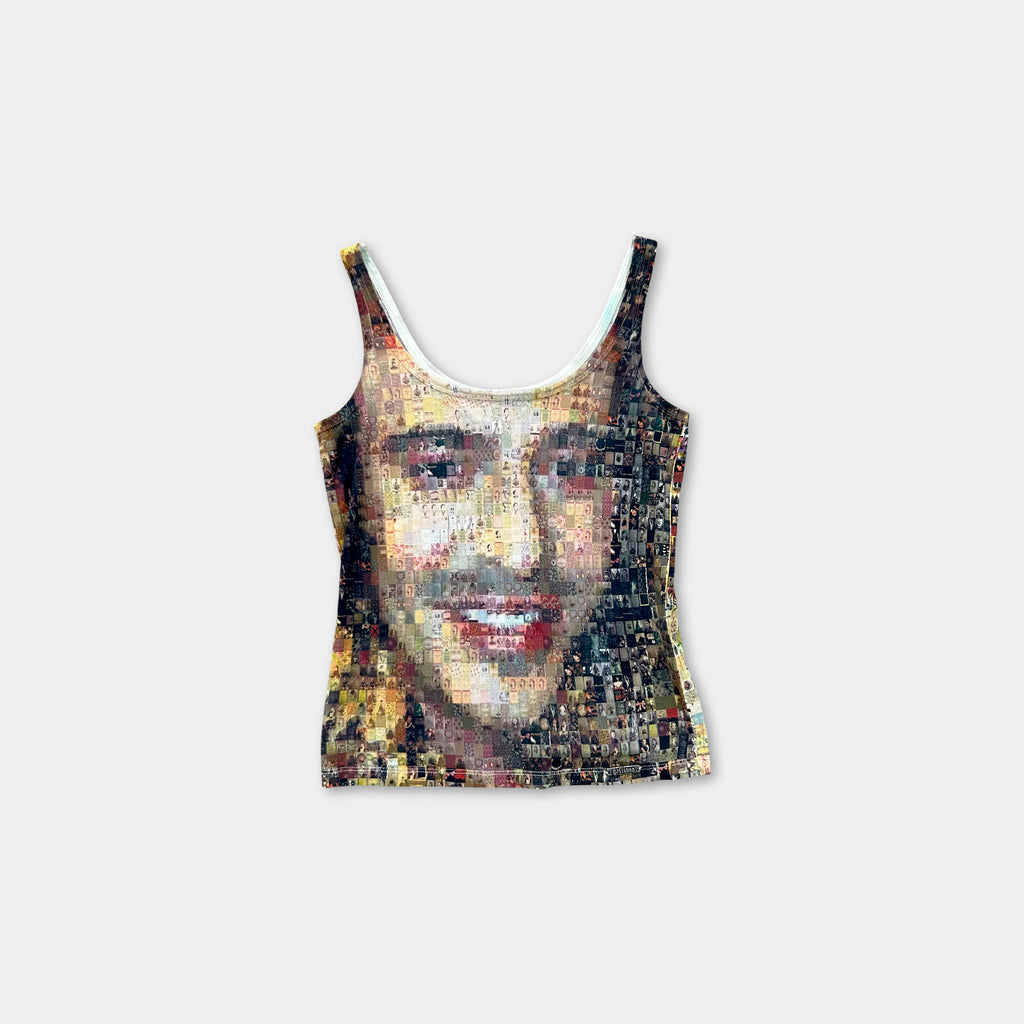 Galliano SS02 Mosaic Face Tank Top