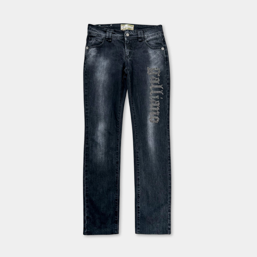 Galliano Dark Denim Black Jeans