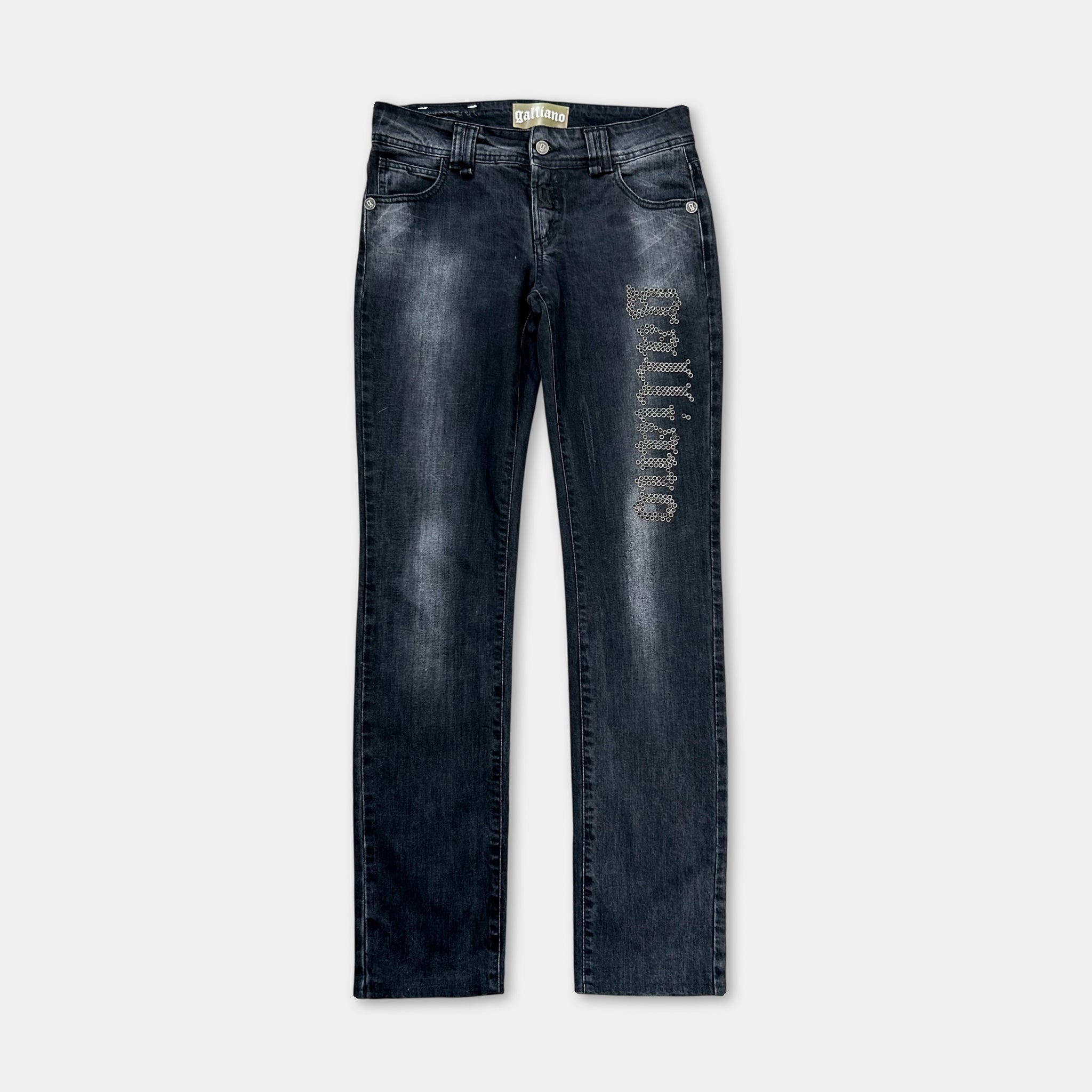 Galliano Dark Denim Black Jeans