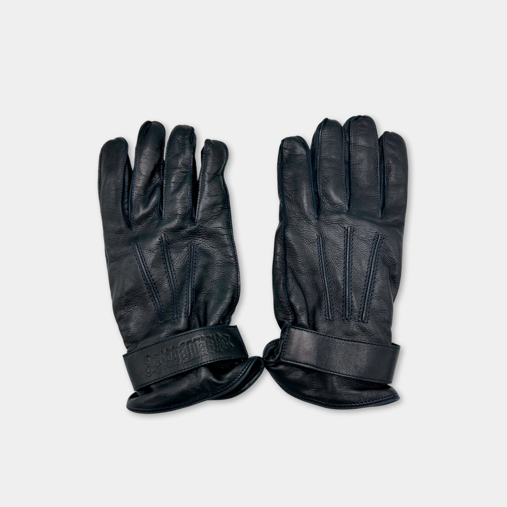 Galliano Black Leather Gloves