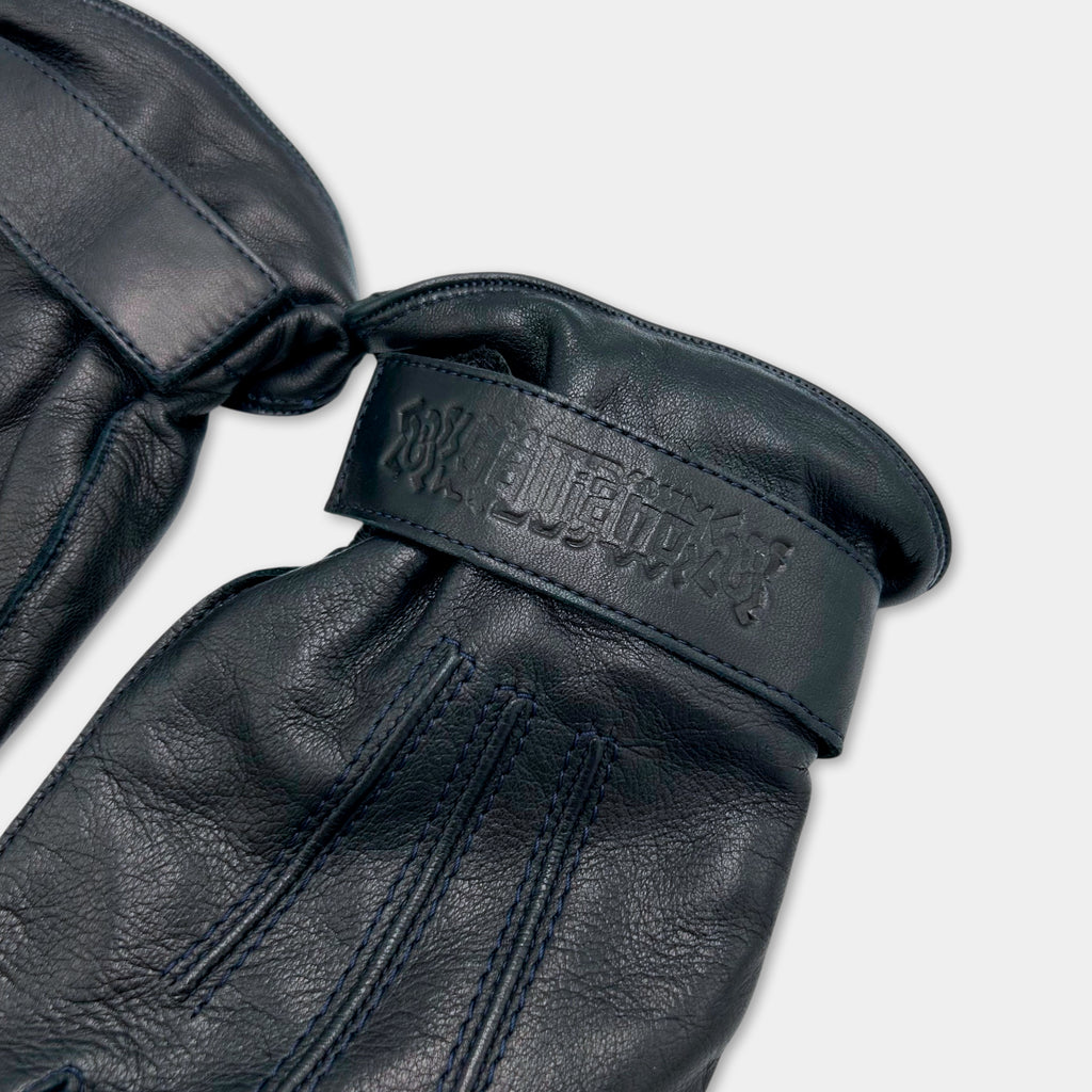 Galliano Black Leather Gloves