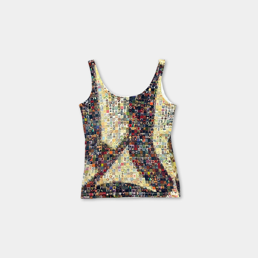 Galliano SS02 Mosaic Face Tank Top