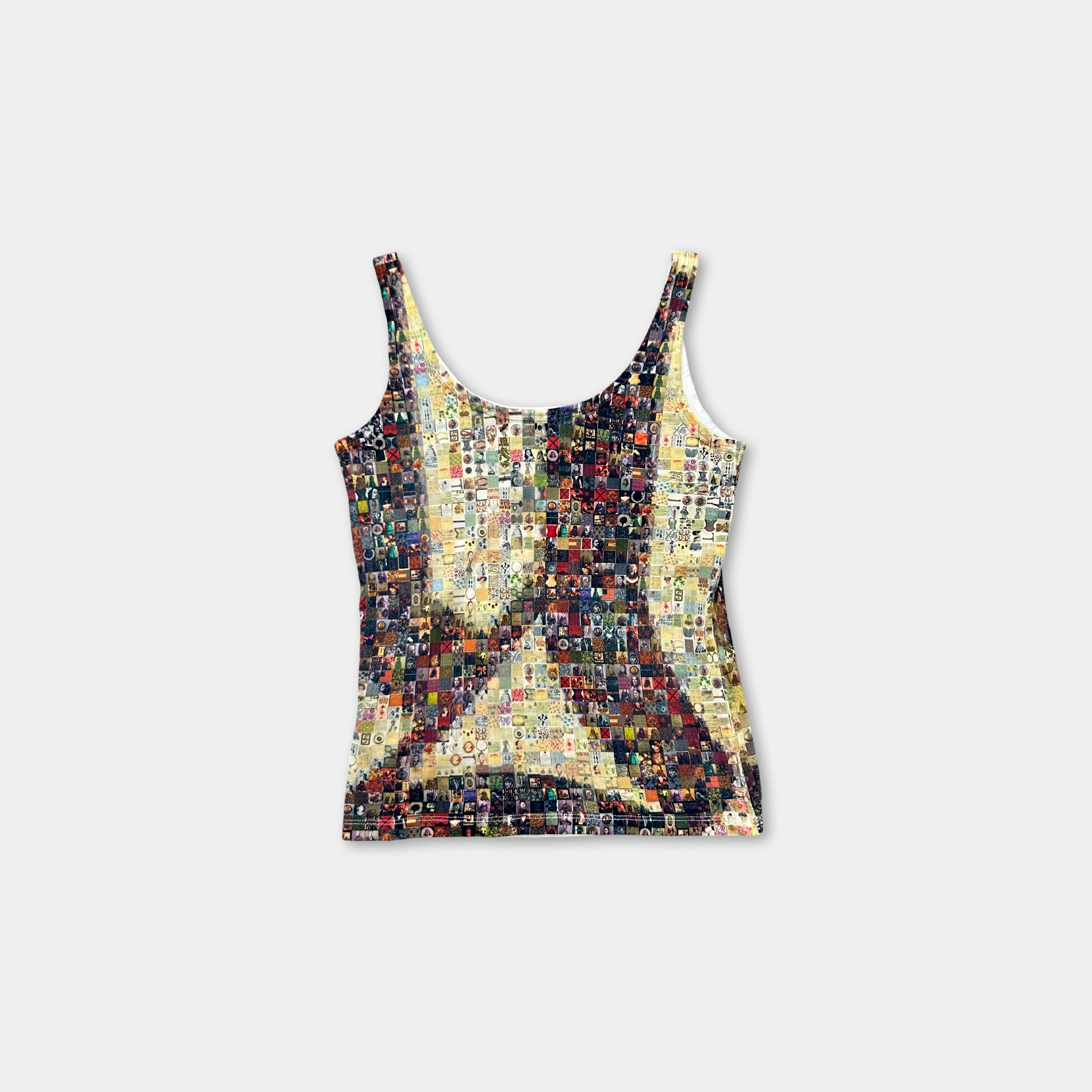 Galliano SS02 Mosaic Face Tank Top