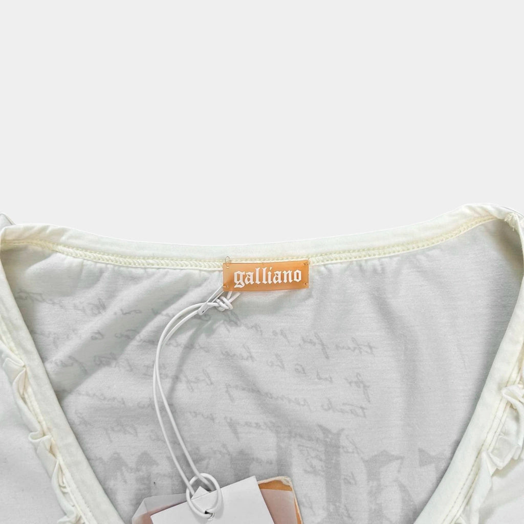 Galliano 2000's Fantasy Corset Printed T-Shirt