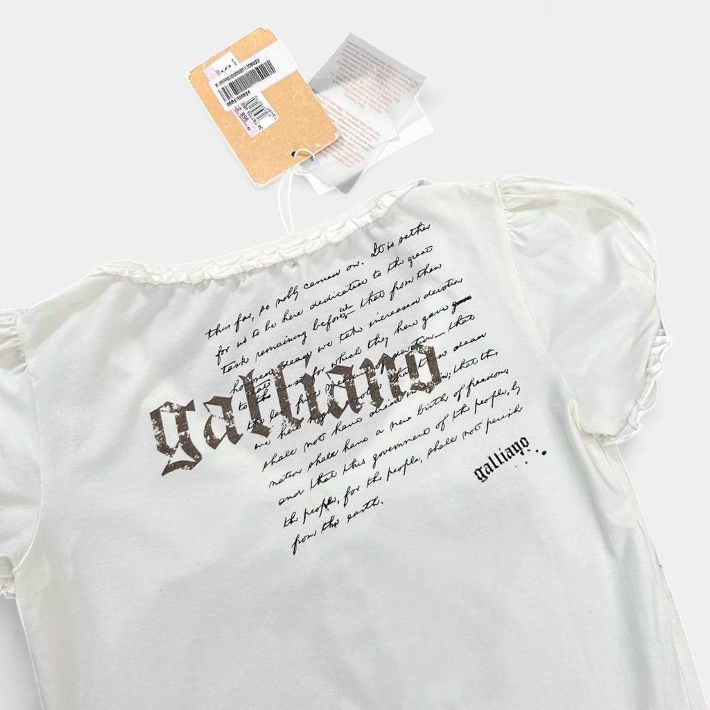 Galliano 2000's Fantasy Corset Printed T-Shirt