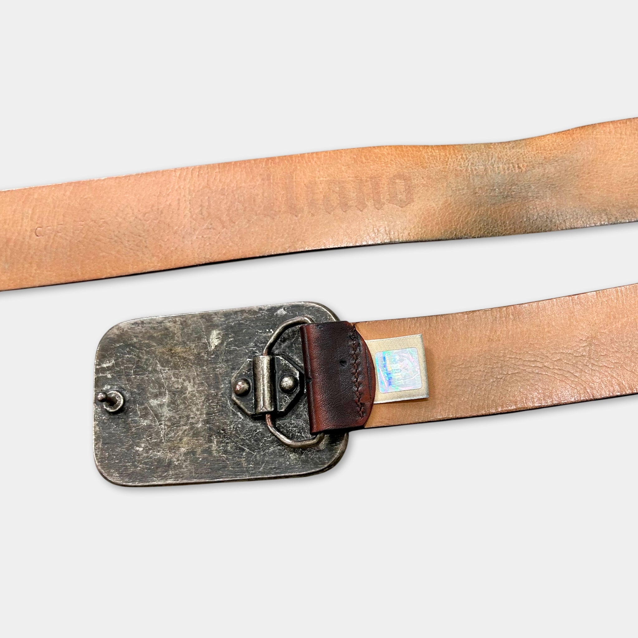 Galliano Metallic Buckle Belt