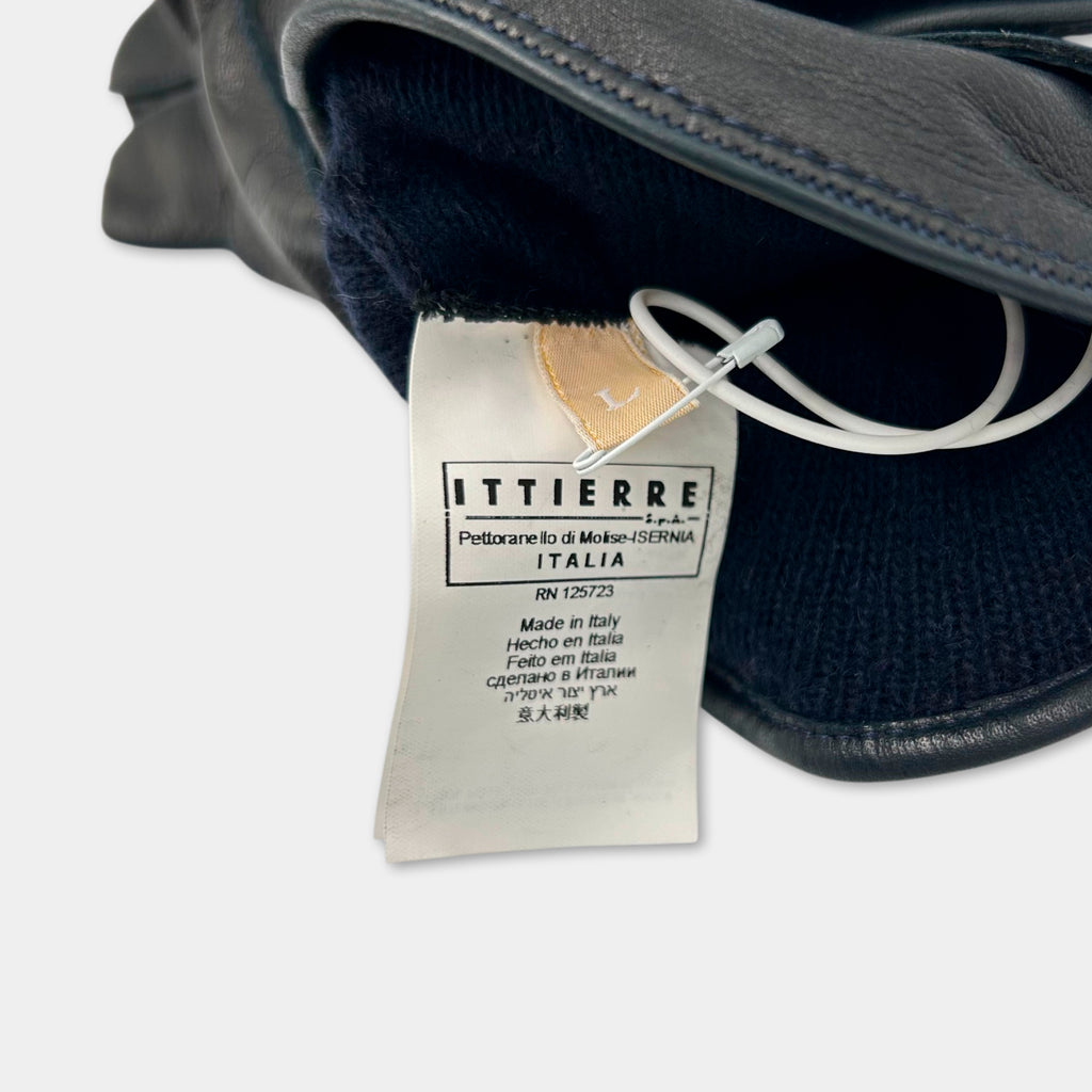 Galliano Black Leather Gloves