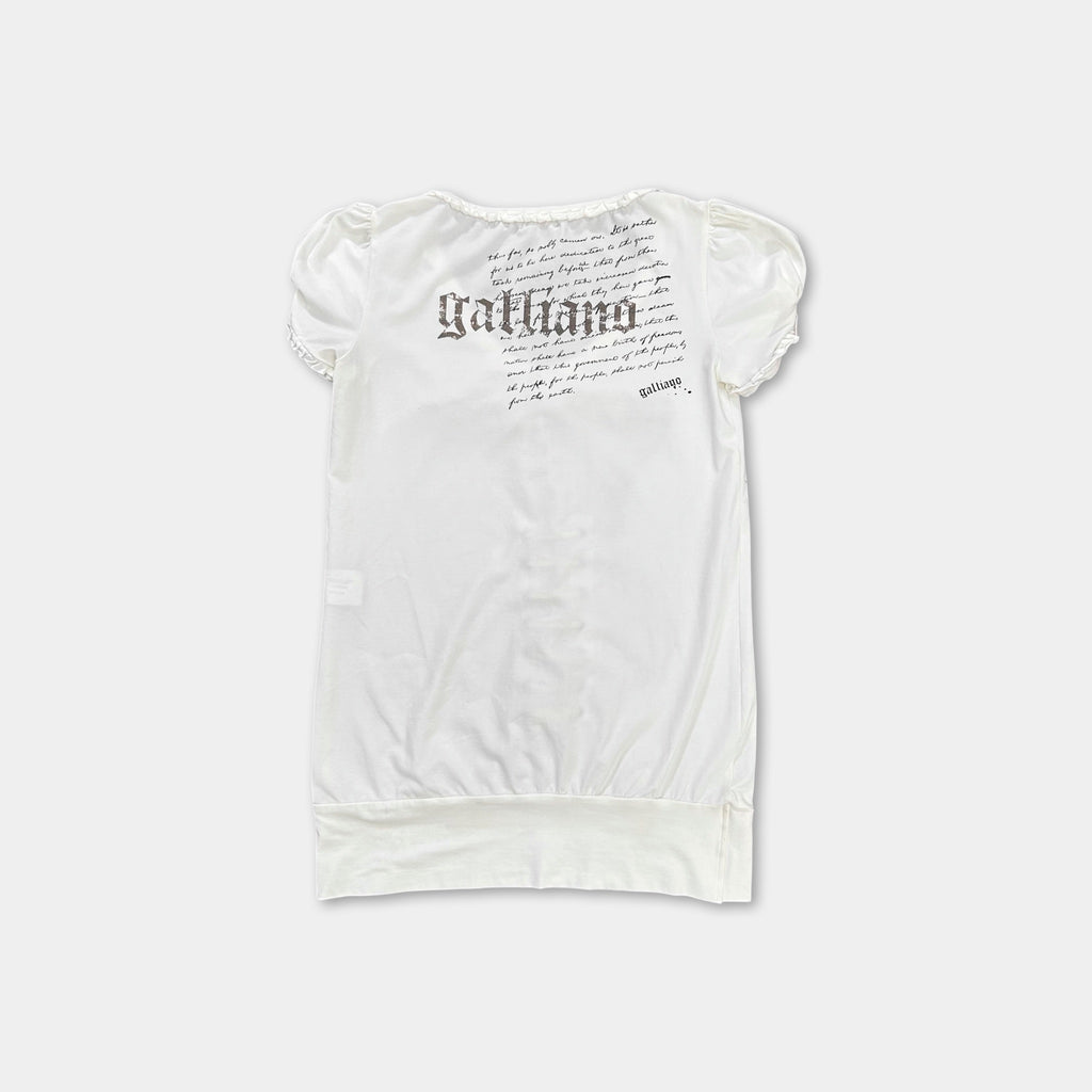 Galliano 2000's Fantasy Corset Printed T-Shirt