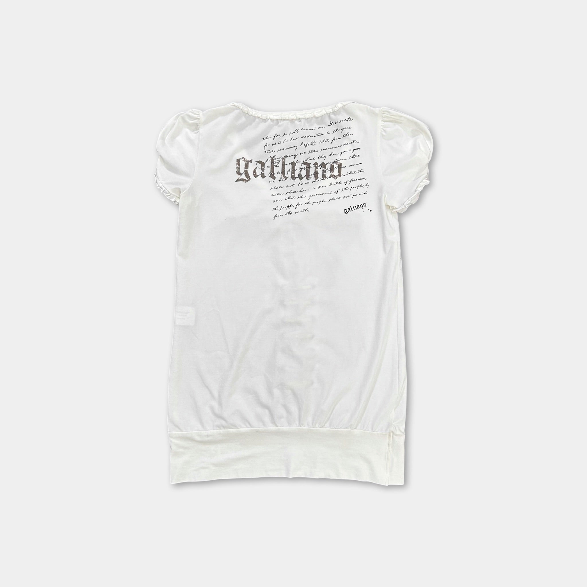 Galliano 2000's Fantasy Corset Printed T-Shirt